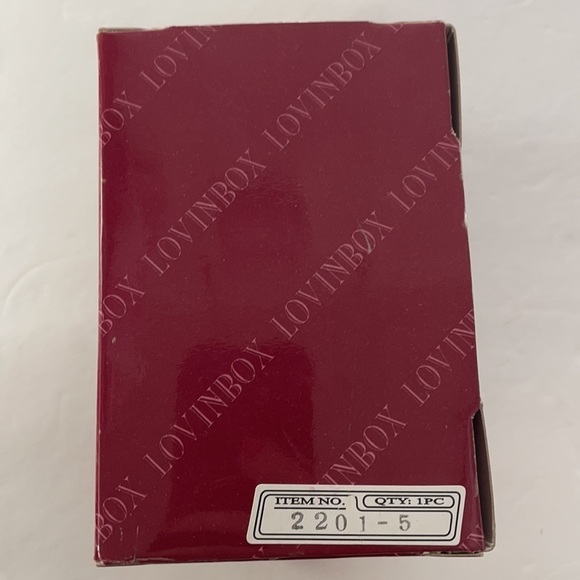 Glass Collection Bear Red Heart 22 K Gold Accents Valentine’s Day - Picture 9 of 9